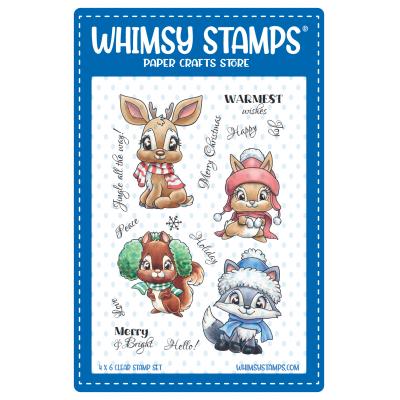 Whimsy Stamps Stempel - Christmas in the Woods